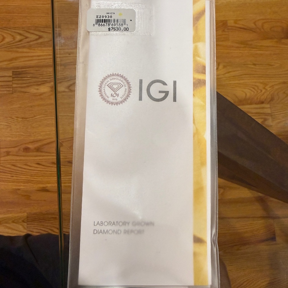 IGI Laboratory Grown Diamond